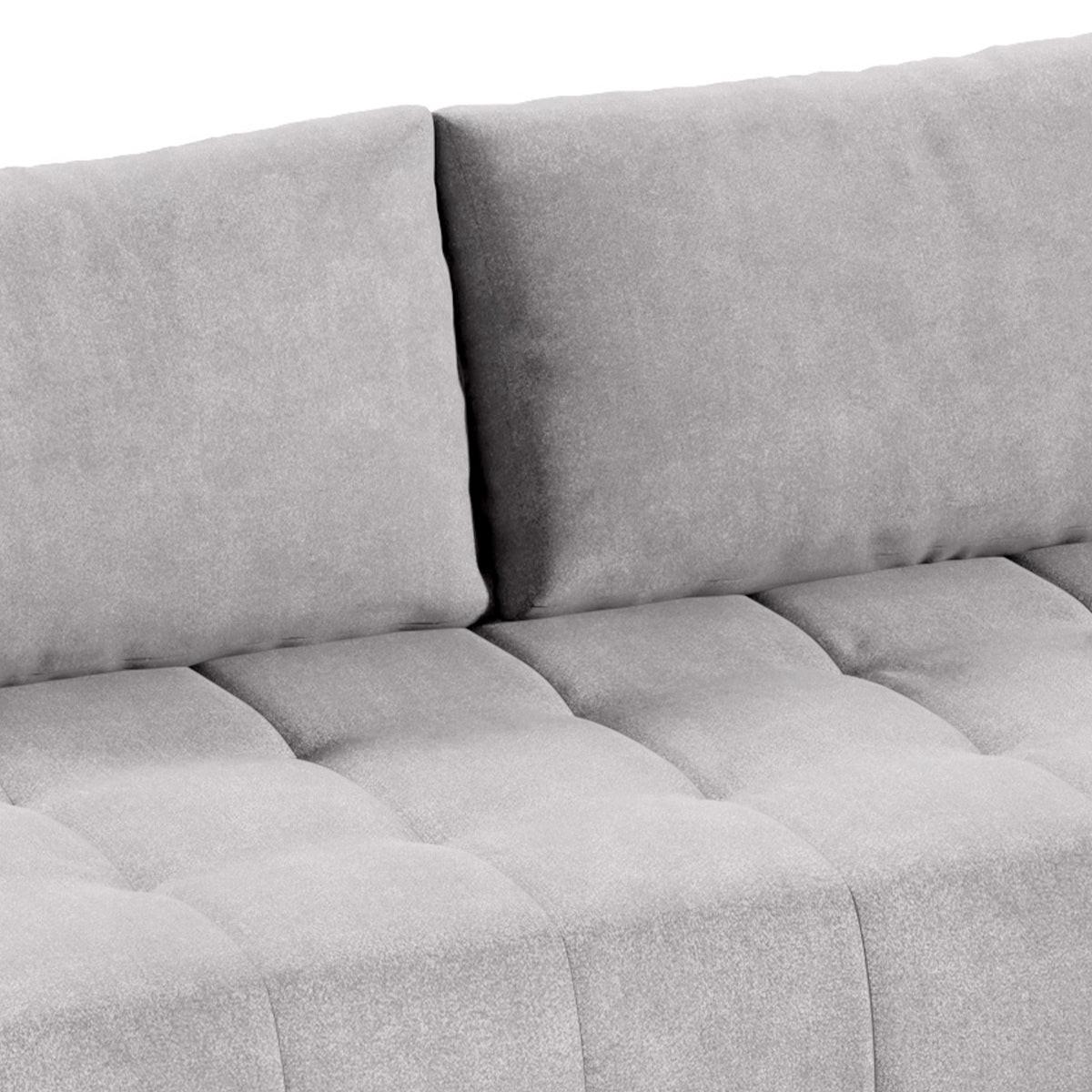 ECKSOFA Jonas 4 Sitzplätze Hellgrau - Grau, Holzwerkstoff (265/185cm) - Petits-meubles