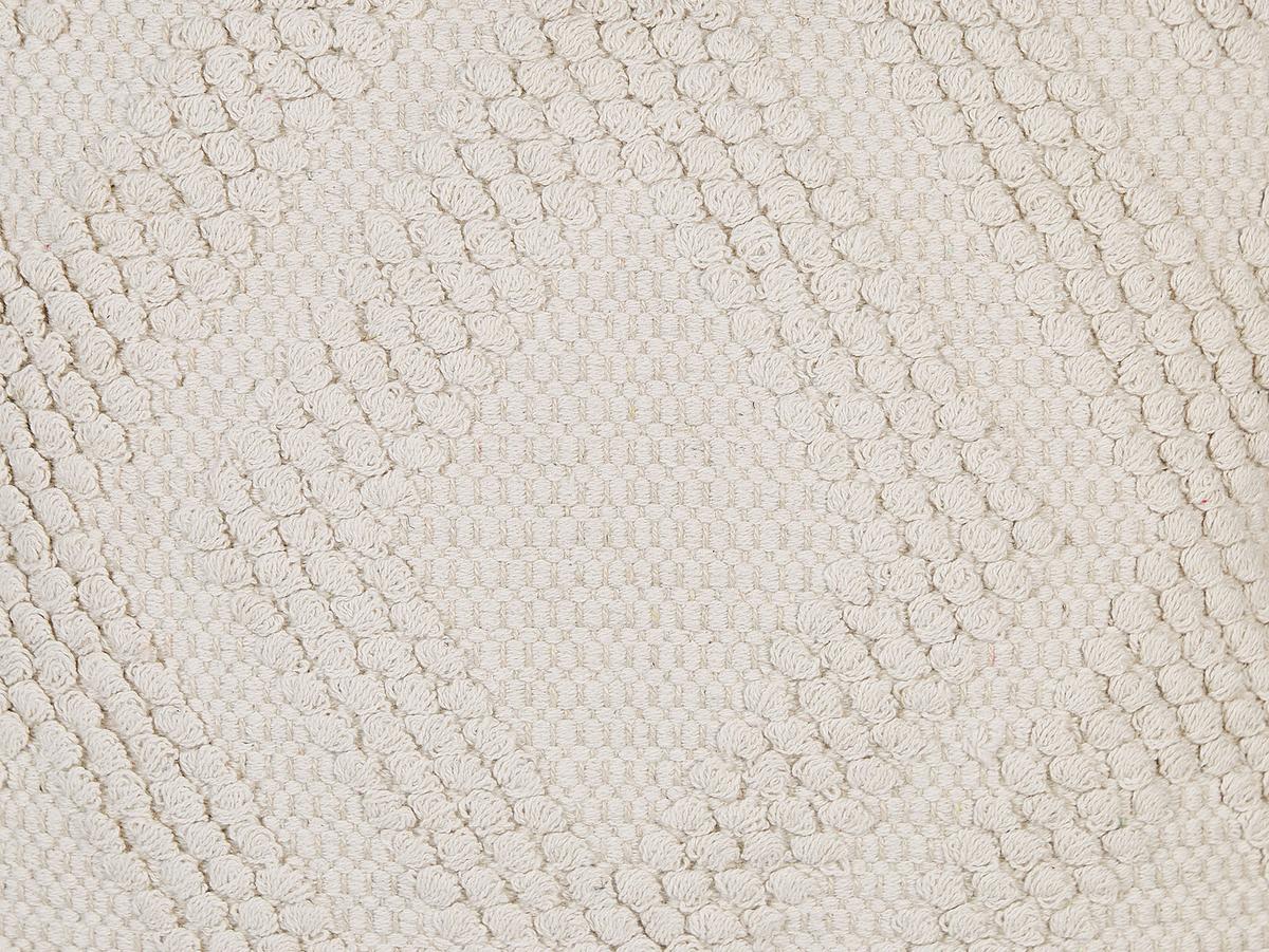 DEKOKISSEN 2er-Set Cremeweiß 45/45 cm Catalpa - Ecru, Naturmaterialien/Textil (45/45cm) - Beliani