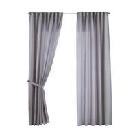 SCHLAUFENGARDINE 2ER SET »Jena« HxB 225x140 cm Silber - Silberfarben, Textil (140/225cm) - Gardinenbox