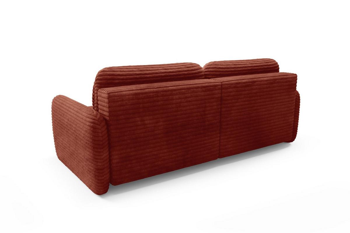 ECKSOFA Simone Mit Schlaffunktion - Rotbraun, Holzwerkstoff/Textil (240/165cm) - Fun Möbel