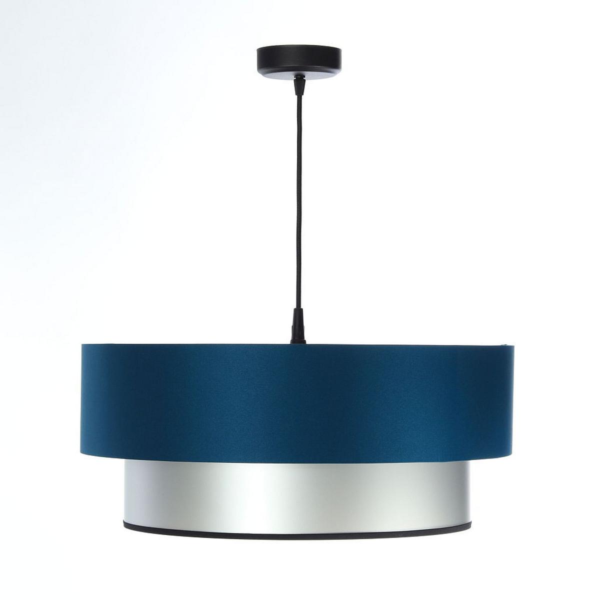 HÄNGELEUCHTE Blau 50/20 cm - Blau/Silberfarben, Kunststoff (50/1/20cm) - ONZENO