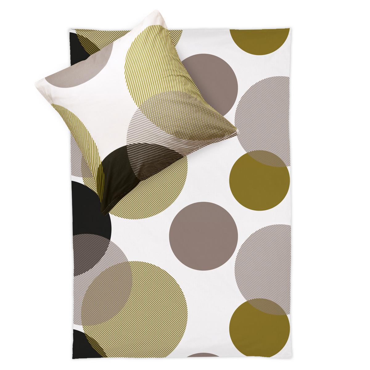 BETTWÄSCHE Nela 155x220cm + Kissenbezug 80x80cm Ornamente Renforcé - Multicolor, Textil (220/155cm)