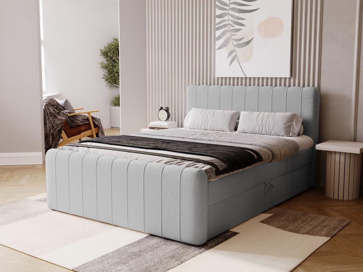BOXBETT Osteno 140x200 Grau - Grau, Holz/Textil (140/200cm) - Graingold