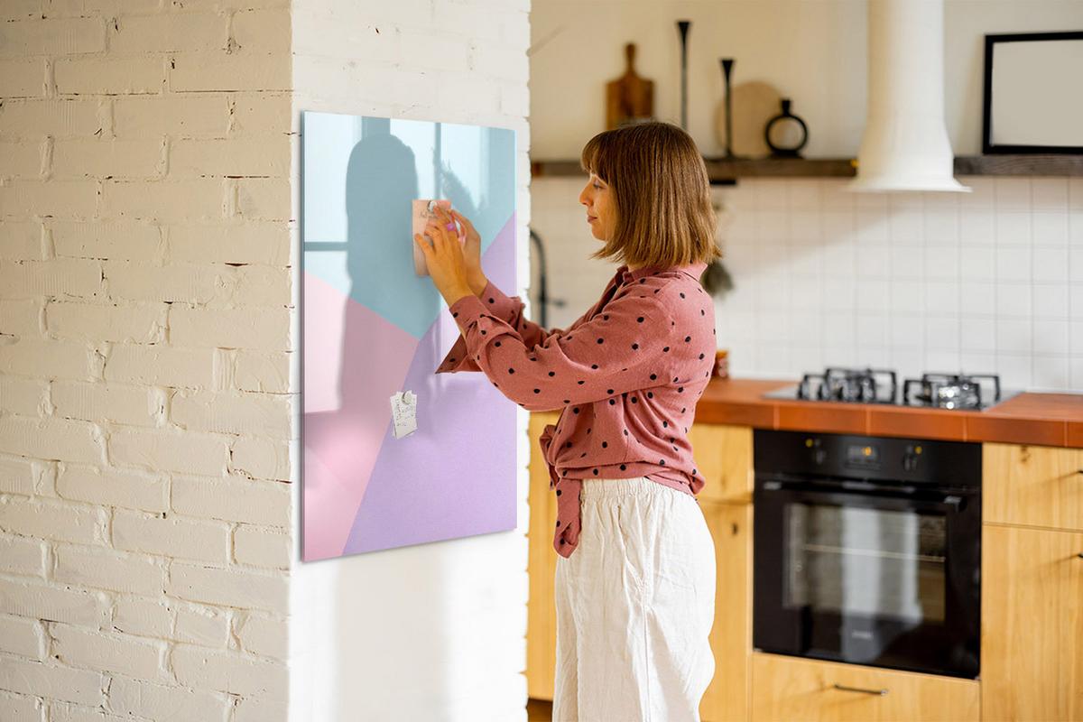 MAGNETTAFEL 100x70 Pastellmuster - Multicolor, Glas (120/60/0.4cm) - TULUP