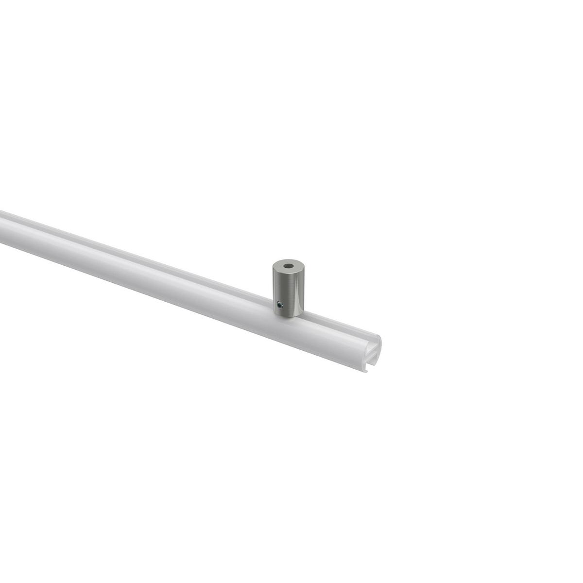 DECKENTRÄGER FÜR GARDINENSTANGEN INNENLAUF 20 mm Ø, Sonius 1-läufig, Edelstahl-Optik, Packung 2 Stück - Edelstahlfarben, Metall (1.6/3/1.6cm) - INTERDECO