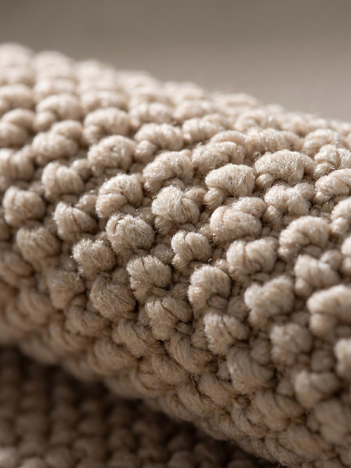 TEPPICH Flachgewebe LANGAU in Beige, meliert, Ø 160 cm - Beige, Textil (160/160cm) - KADIMA DESIGN