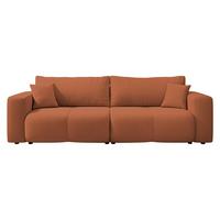 SCHLAFSOFA Furyn - Schwarz/Orange, Holz/Kunststoff (245/82/92cm) - MIRJAN24