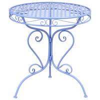 BISTROTISCH 70/70 cm Metall Blau Albinia - Blau, Metall (70/70/74cm) - Beliani