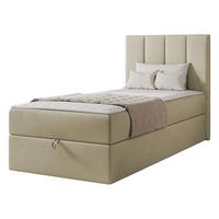 BOXBETT Rebos Single - H3 - Beige, Holz/Textil (100/200cm) - MIRJAN24