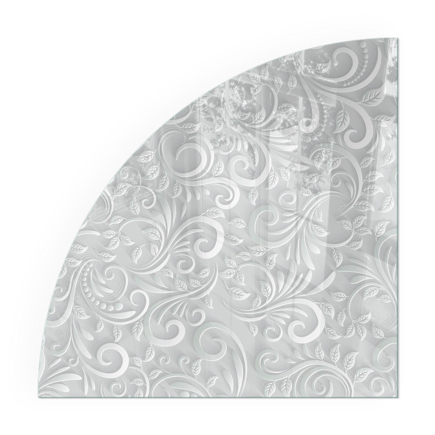 GLASPLATTE für Kamin 100x100 cm - Grau, Glas (100/100/0.4cm) - TULUP