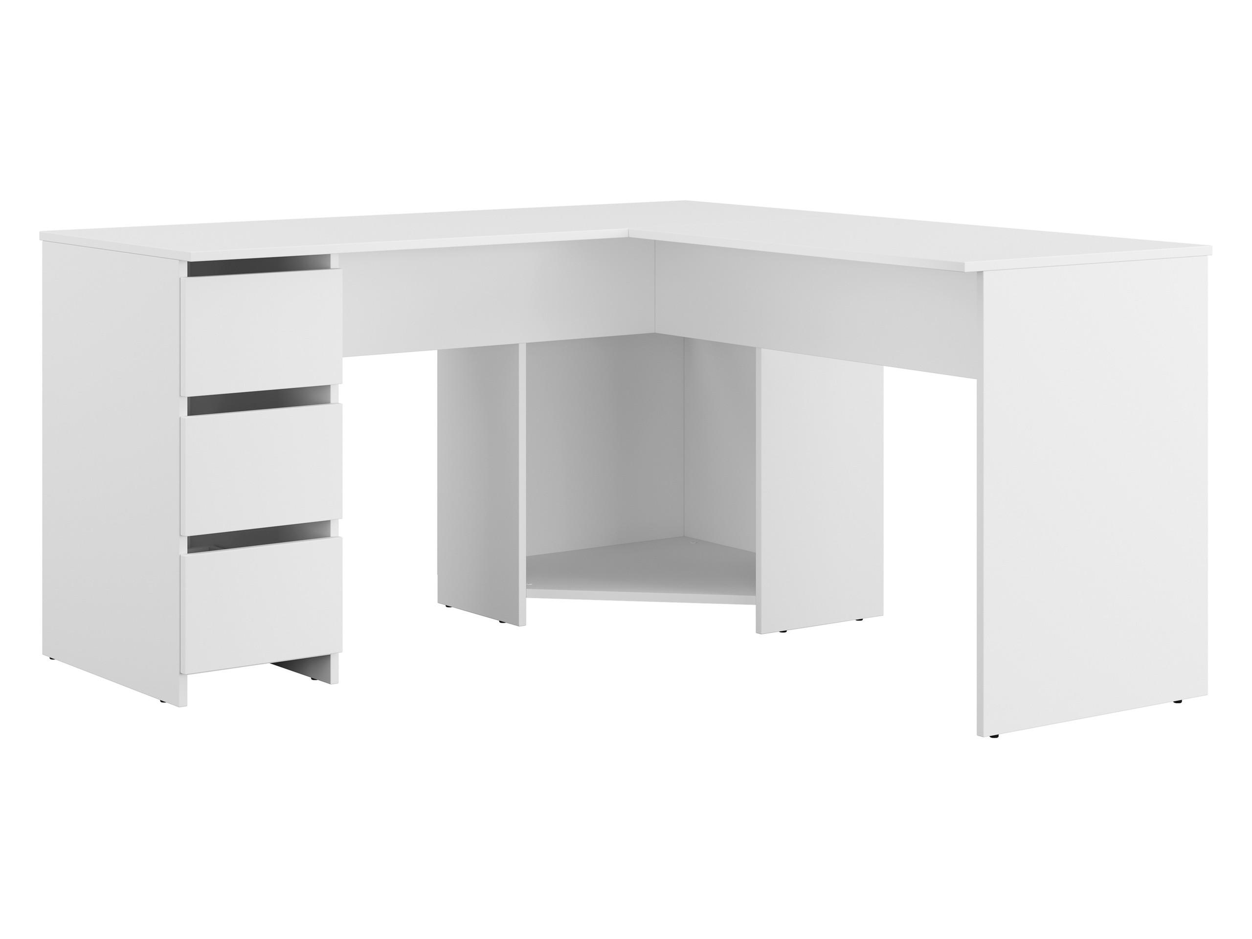 ECKSCHREIBTISCH Fotyn - Schwarz/Weiß, Holzwerkstoff/Kunststoff (142/142/74cm) - MIRJAN24