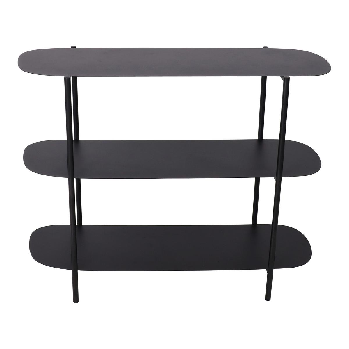 KONSOLENTISCH Enebakk - Schwarz, Metall (32/90/70cm) - [en.casa]