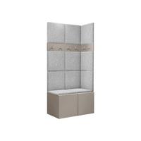 GARDEROBEN-SET Orion I - Kaschmir/Hellgrau, Holzwerkstoff/Kunststoff (84/186/46cm) - MIRJAN24