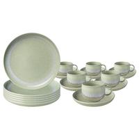 KAFFEESERVICE Perlemor Alga grün 18-tlg. - Grün, Keramik (2/2/2cm) - like.Villeroy & Boch
