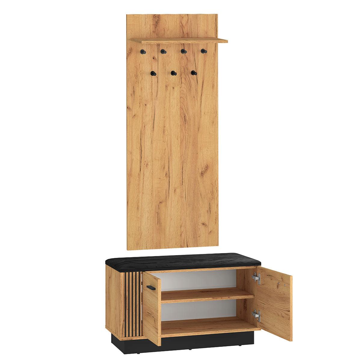 EINGANGSMÖBEL Nilo Holz - Braun, Holzwerkstoff (80/49/34cm) - Petits-meubles