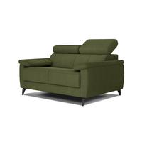 SOFA TAUNUS 2-Sitzer, grün - Schwarz/Grün, Holzwerkstoff/Textil (141/80/102cm) - Wozimo