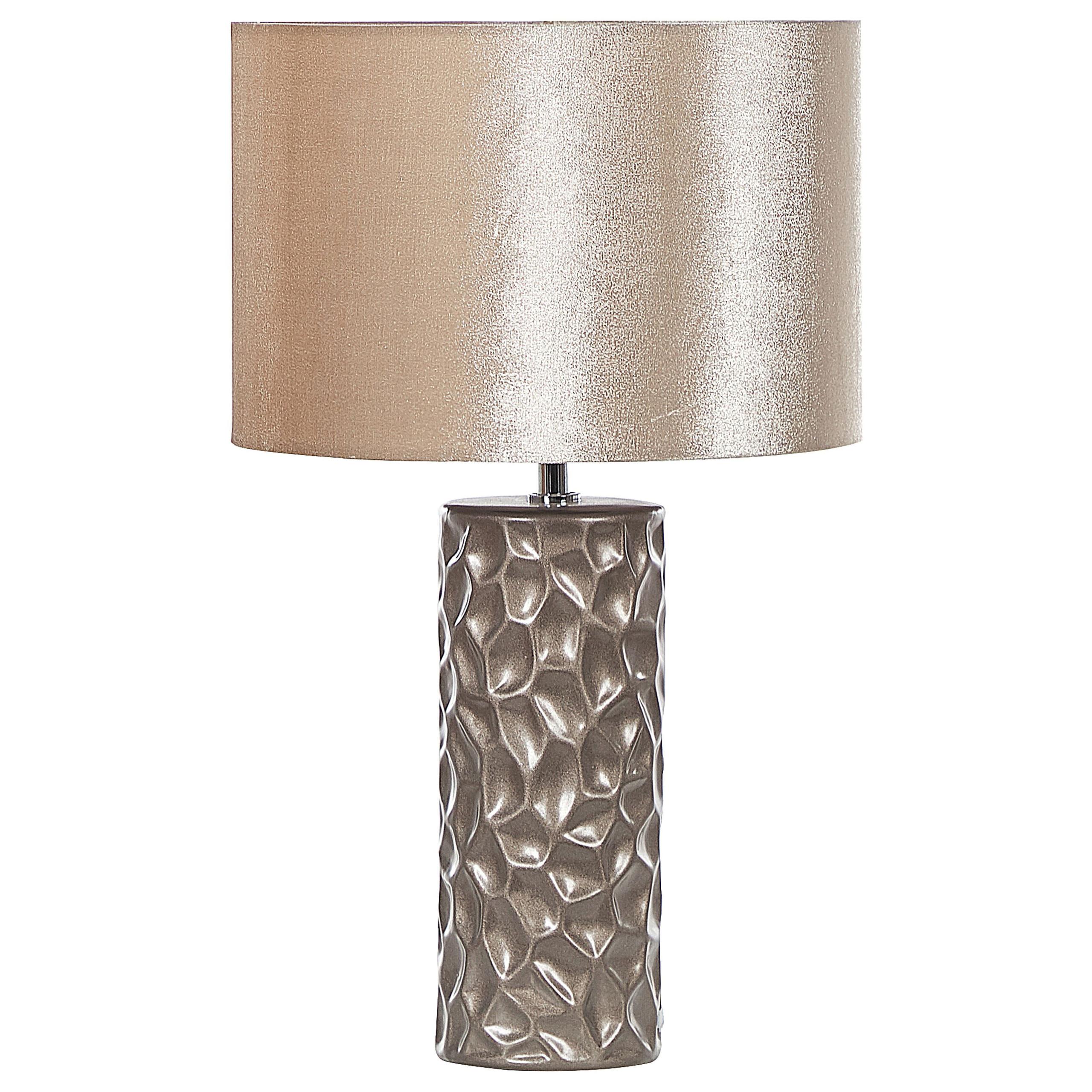 TISCHLAMPE Sankuru 30/30/50 cm - Goldfarben, Keramik (30/30/50cm) - Beliani
