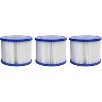 WHIRPOOL (AUFBLASBAR) lot de 3 cartouches de filtration pour spa gonflable weiss - Weiß, Papier (10/8cm) - Habitat Garten