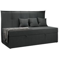 BOXBETT BANCO 90/200 Dunkelgrau Struktur - H3 - Dunkelgrau, Holz/Textil (90/200cm) - MKS