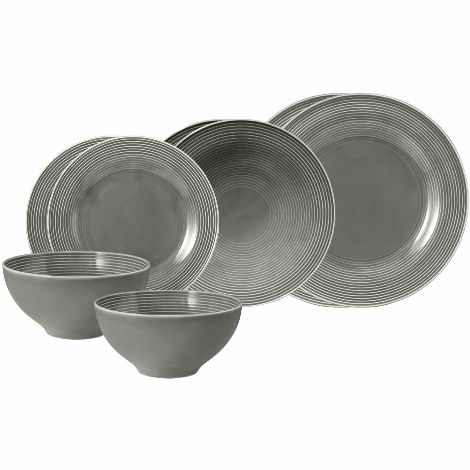 EINSTEIGER-SET Beat Color Glaze Perlgrau 8-tlg. - Grau, Keramik (2/2/2cm) - Seltmann Weiden