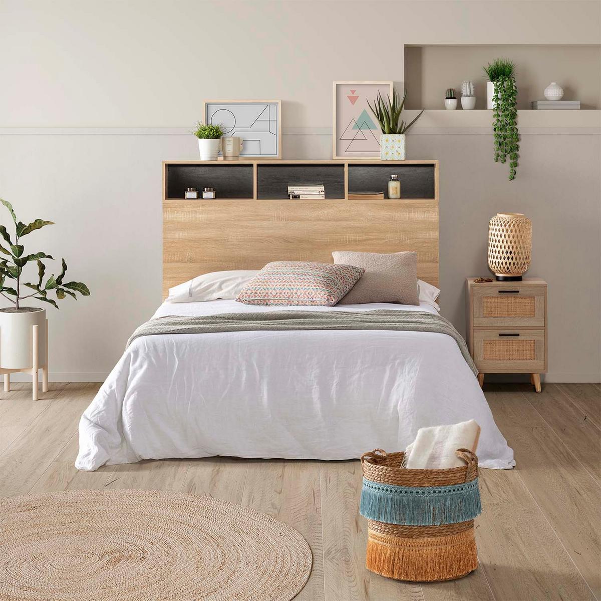 KOPFTEIL 145 cm Zeus, Eichenfarbe - Honigeiche, Holzwerkstoff (20/120/145cm) - VS Venta-stock