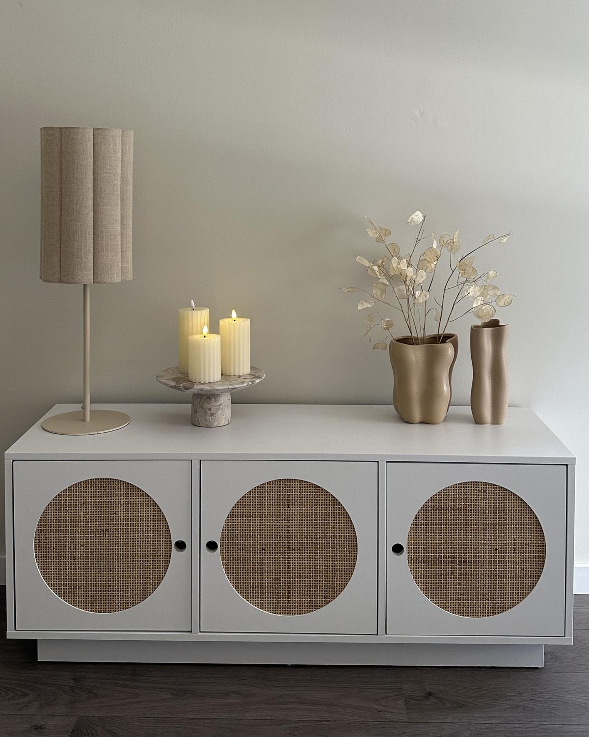 SCHRANK Weiß Uyuni - Weiß, Holzwerkstoff (120/40/40cm) - Beliani