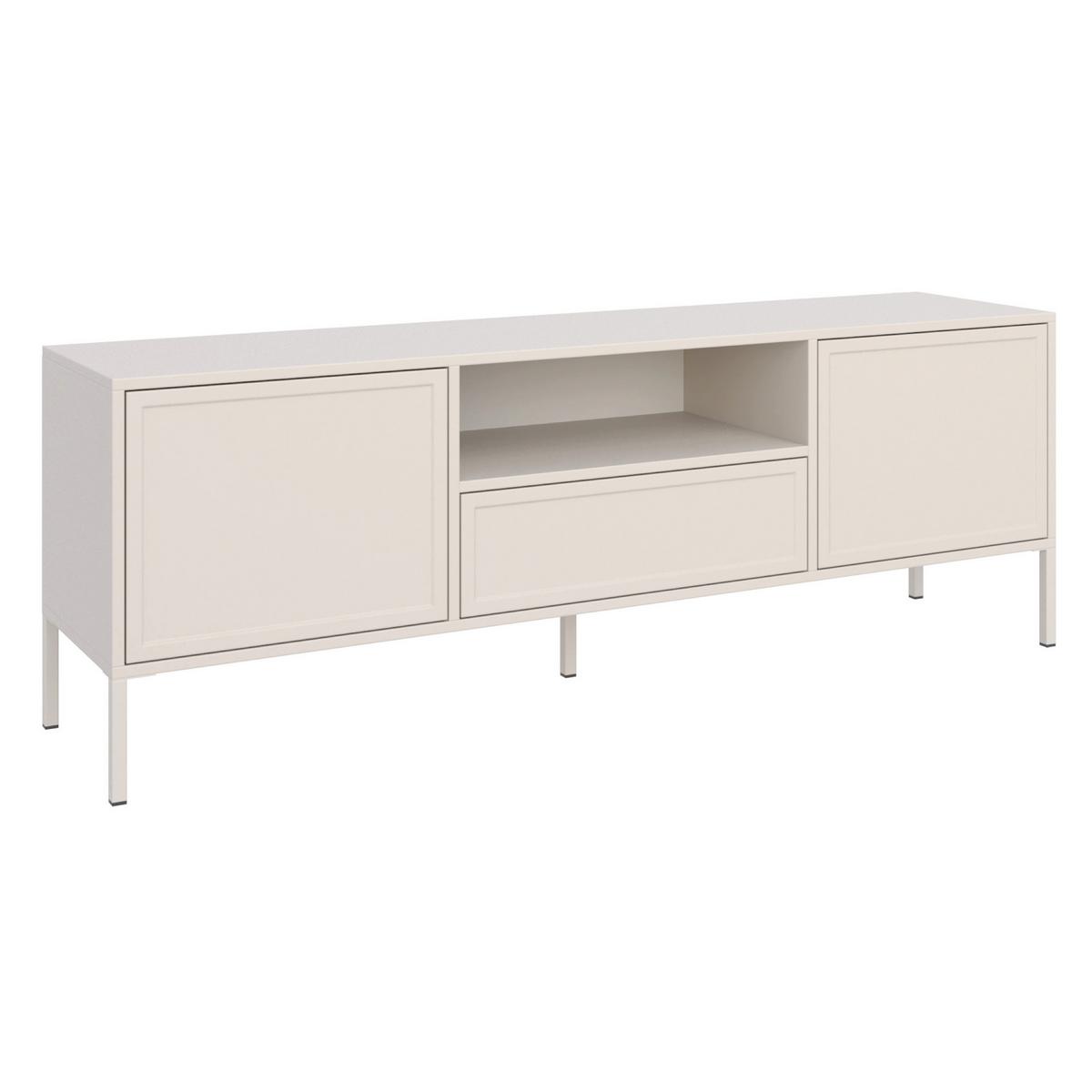 TV-LOWBOARD Velveto 2-türig mit Schublade & Fach, Kaschmir, 160 cm - Kaschmir, Holzwerkstoff/Metall (160/57/40cm) - Selsey