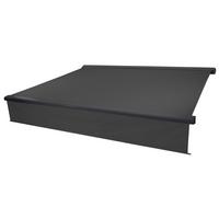 KASSETTEN-MARKISE VOLANT AUSFAHRBAR Anthrazit, Anthrazit - Anthrazit, Textil (400/15/300cm) - MCW