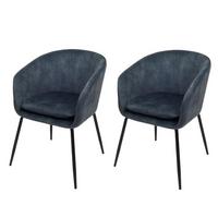 ESSZIMMERSTUHL Blau - Blau, Textil (57/79/53cm) - MCW