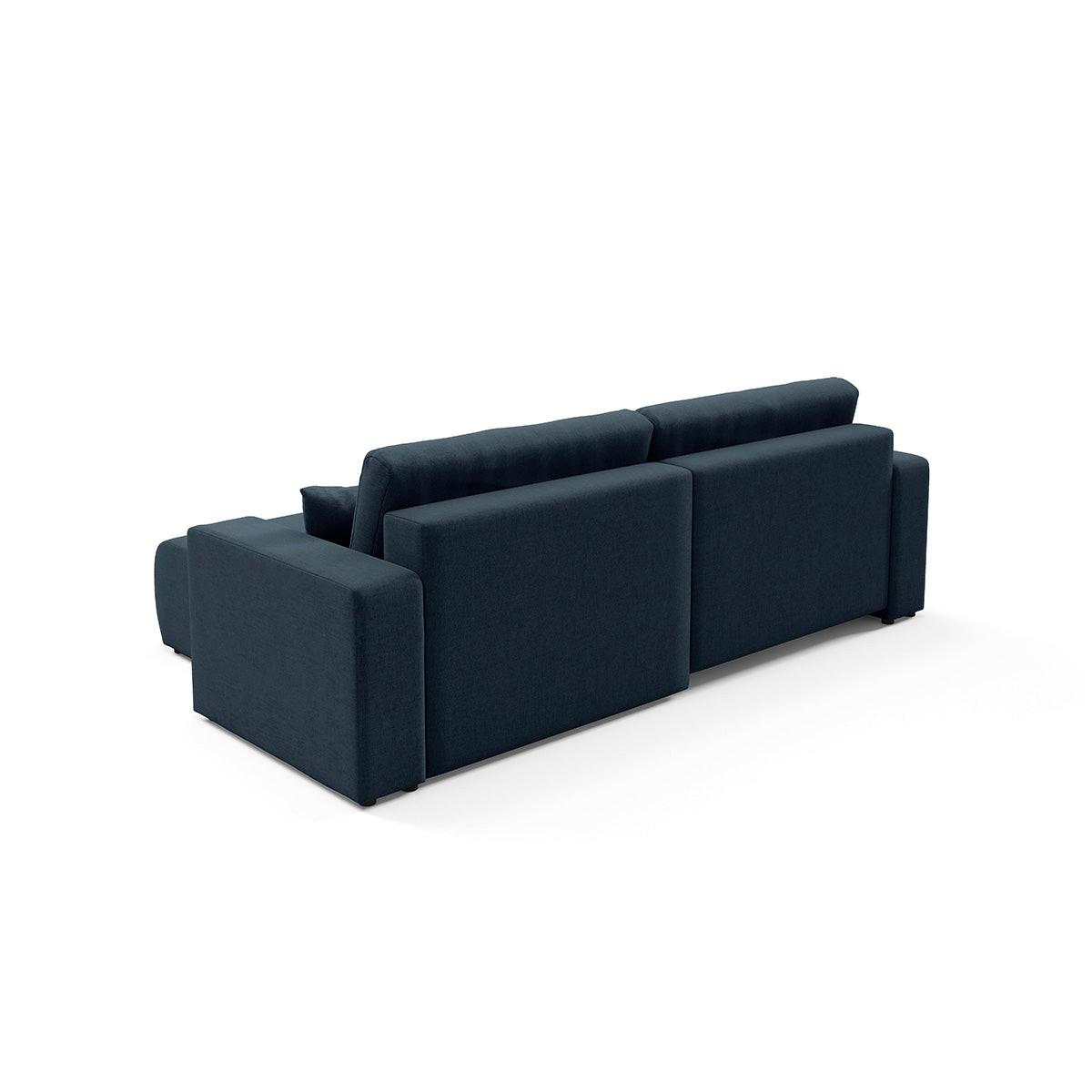 ECKSOFA Giulia 3 Sitzplätze Blau - Blau, Holz (244/149cm) - Petits-meubles