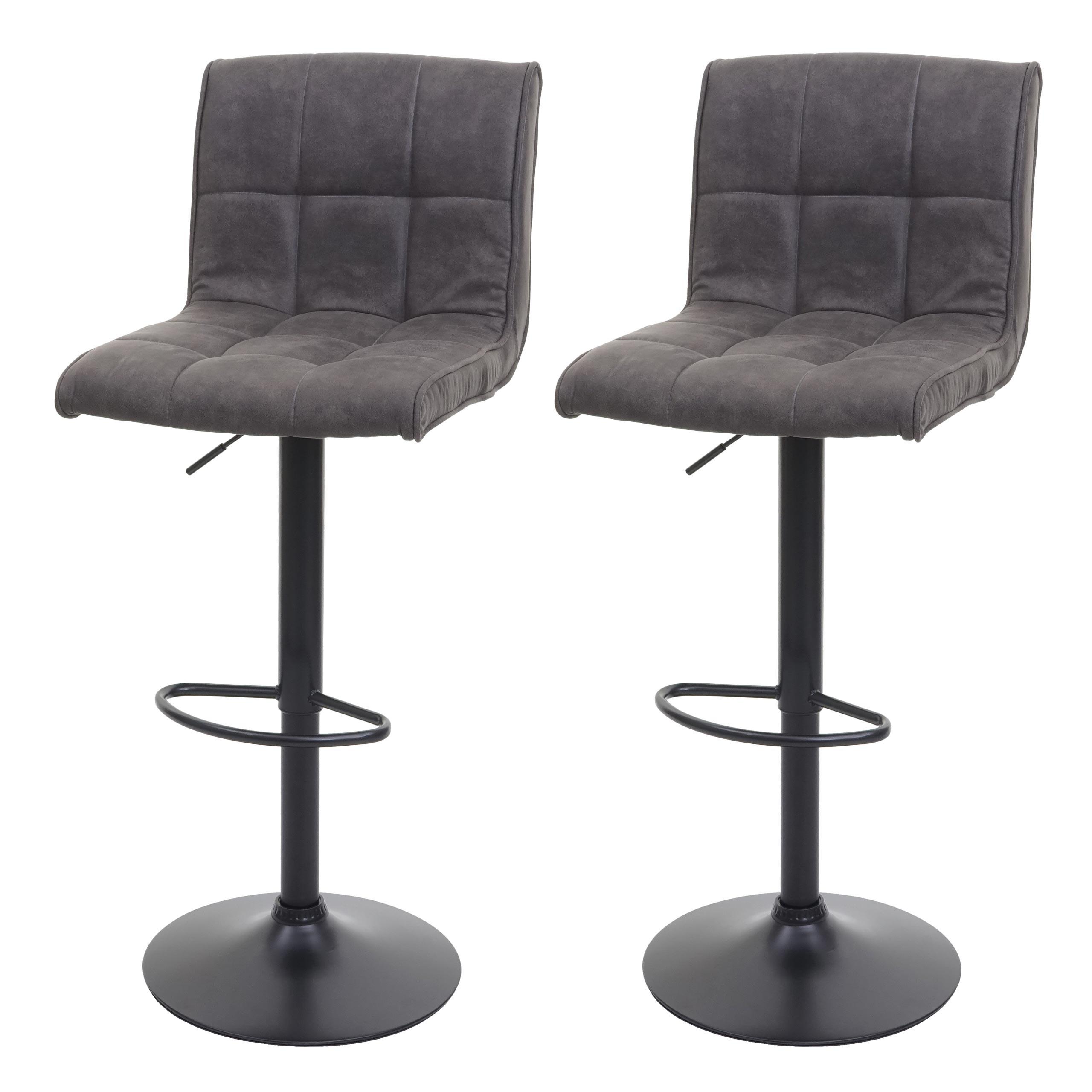 BARHOCKER Grau 2er-Set - Grau, Textil (44/116/46cm) - MCW