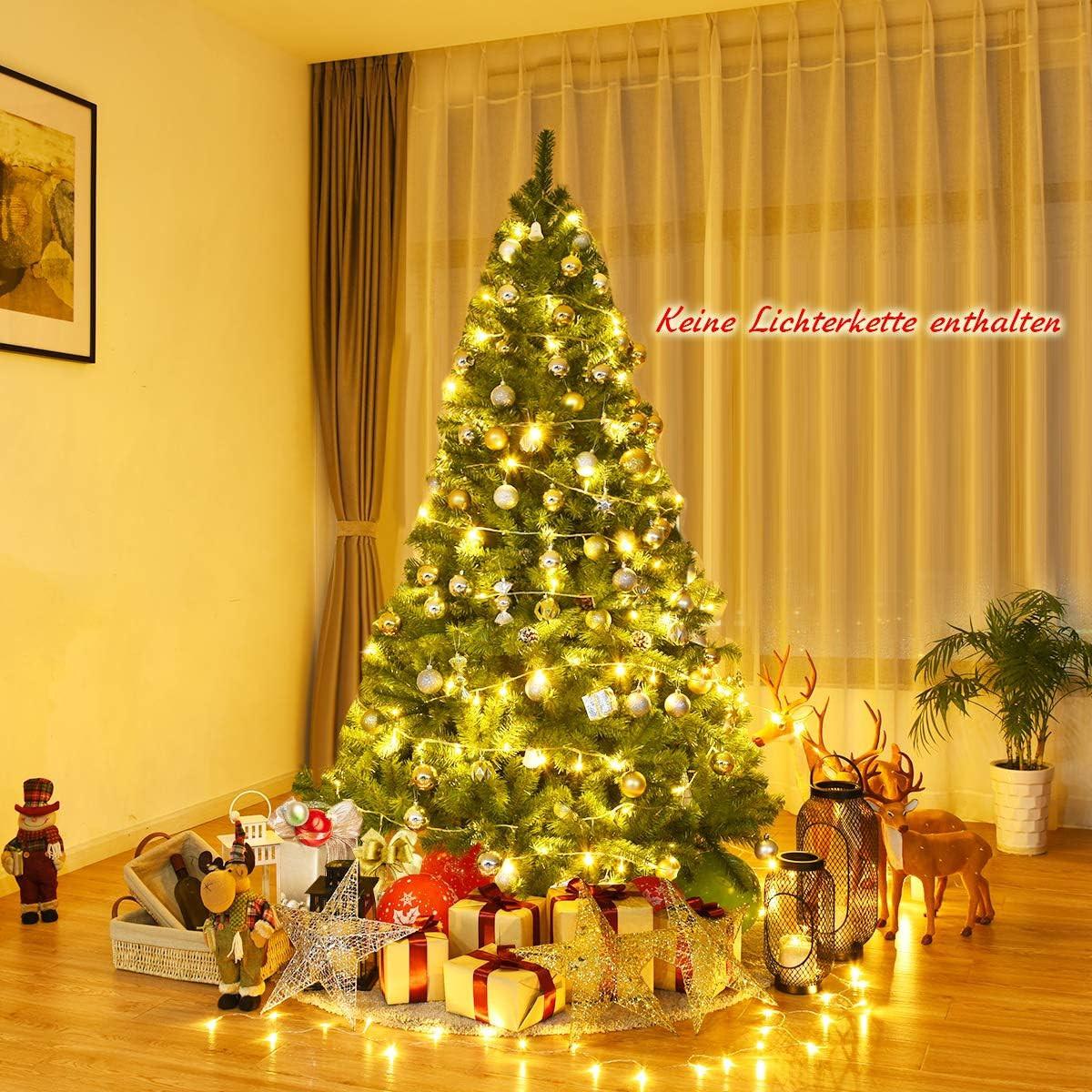 WEIHNACHTSBAUM 225cm Grün - Grün, Kunststoff (225cm) - COSTWAY