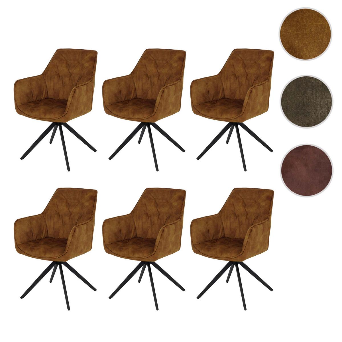 ESSZIMMERSTUHL Gelb 6er-Set - Gelb, Textil (56/86/60cm) - MCW