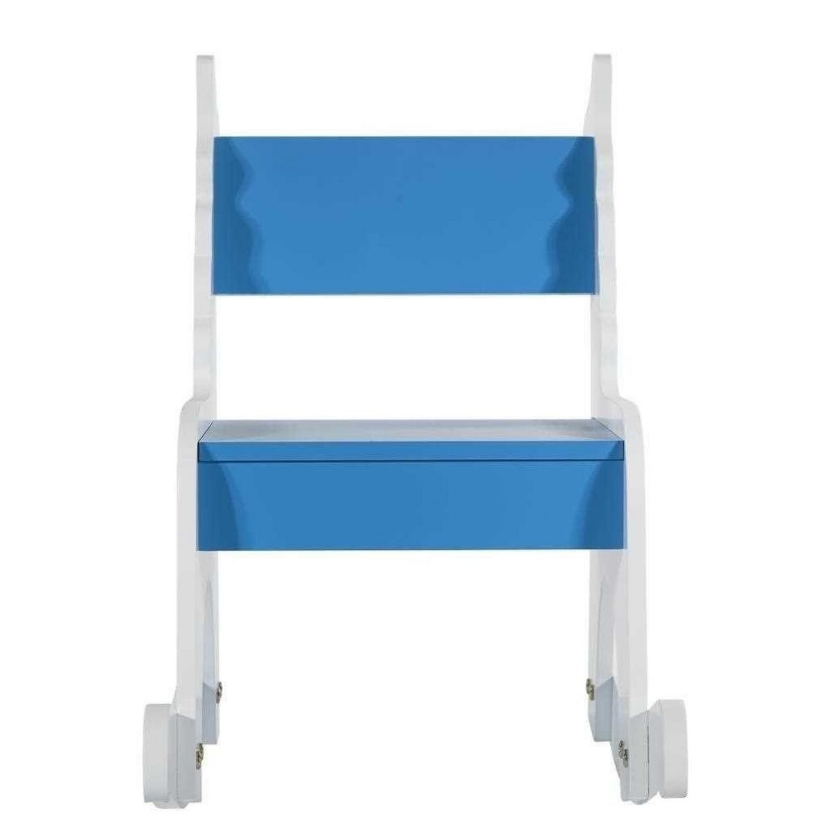 KINDERSESSEL aus Holz, blau, 33x55x52cm - Blau, Holzwerkstoff (33/51.5/55cm) - Wanderlust