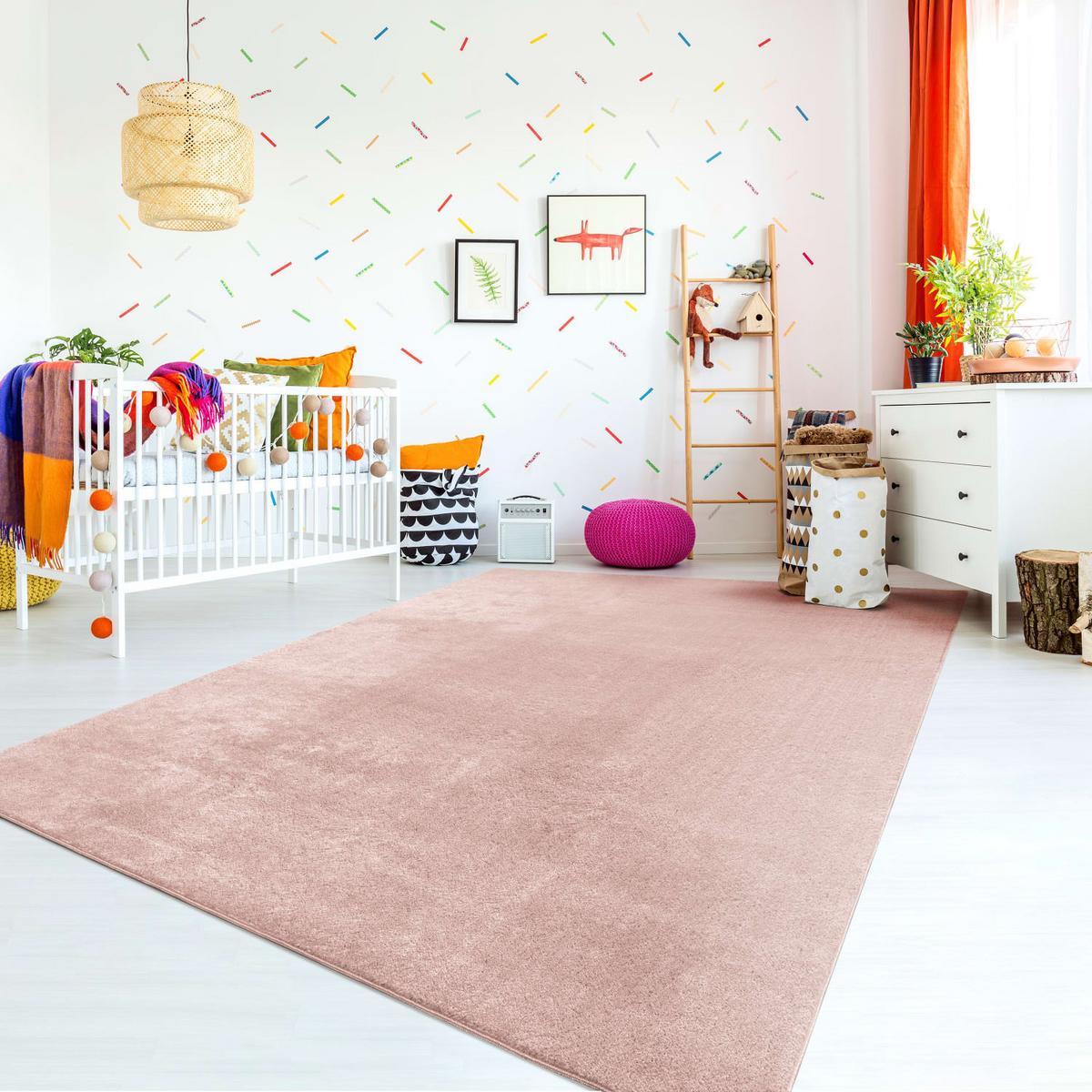FLACHWEBETEPPICH Rosa 140 x 200 cm - Rosa, Kunststoff (140/200cm) - TT Home