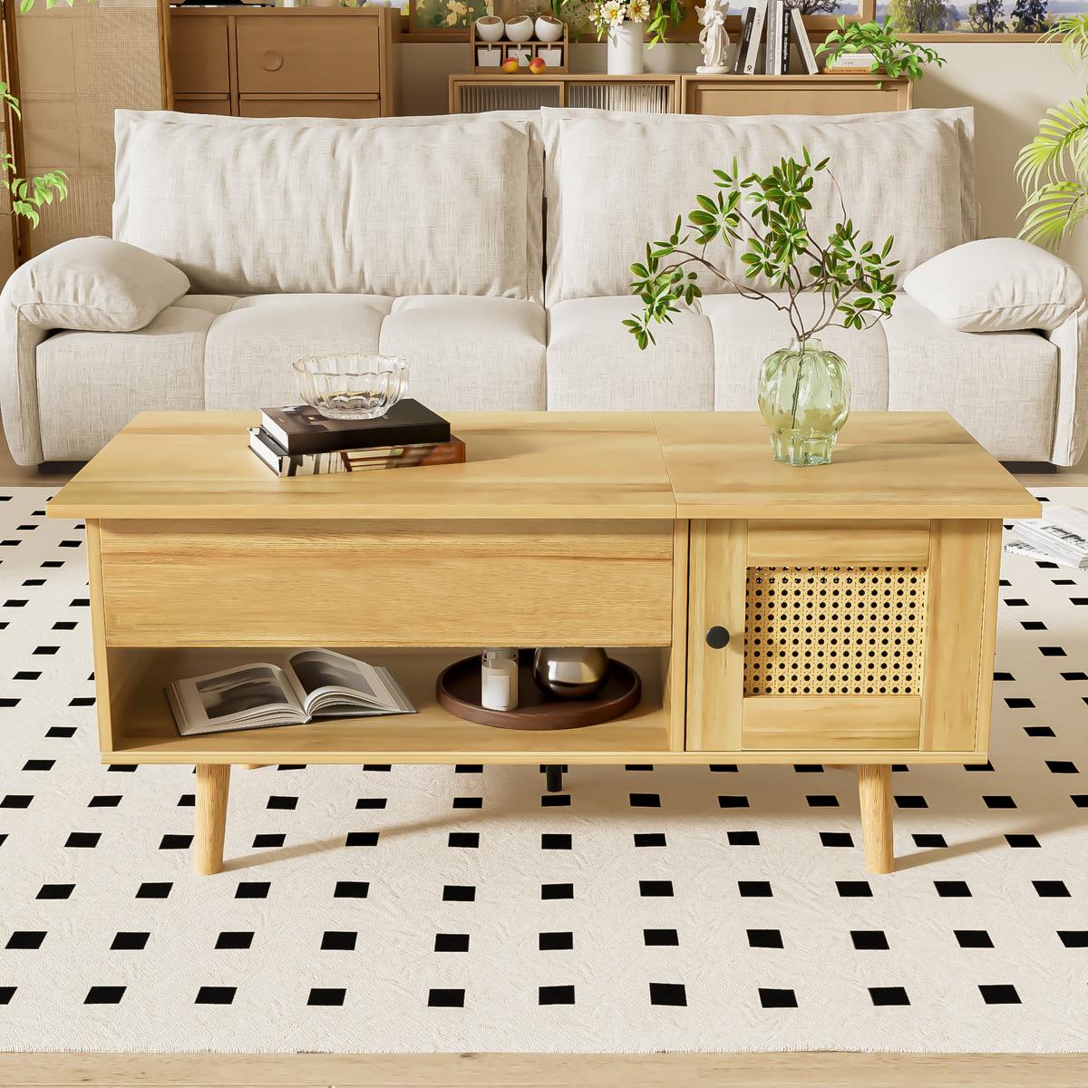 COUCHTISCH Brown 109.98/59.49/15.98 cm - Braun, Holz (110/60/16cm) - Urban Meuble