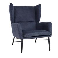 LOUNGE-SESSEL Blau - Blau, Textil (73/96/82cm) - MCW