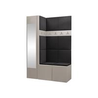 GARDEROBEN-SET Orion X - Kaschmir/Anthrazit, Holzwerkstoff/Kunststoff (124/186/46cm) - MIRJAN24