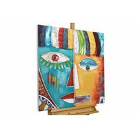 ACRYLBILD HANDGEMALT 80/80 cm - Multicolor, Holz/Textil (80/80cm) - KUNSTLOFT
