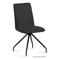 ESSZIMMERSTUHL (8er-Set) Desiri 47x92x60 Schwarz/Anthrazit - Anthrazit/Schwarz, Kunststoff (60/92/47cm) - 58aufmkessel