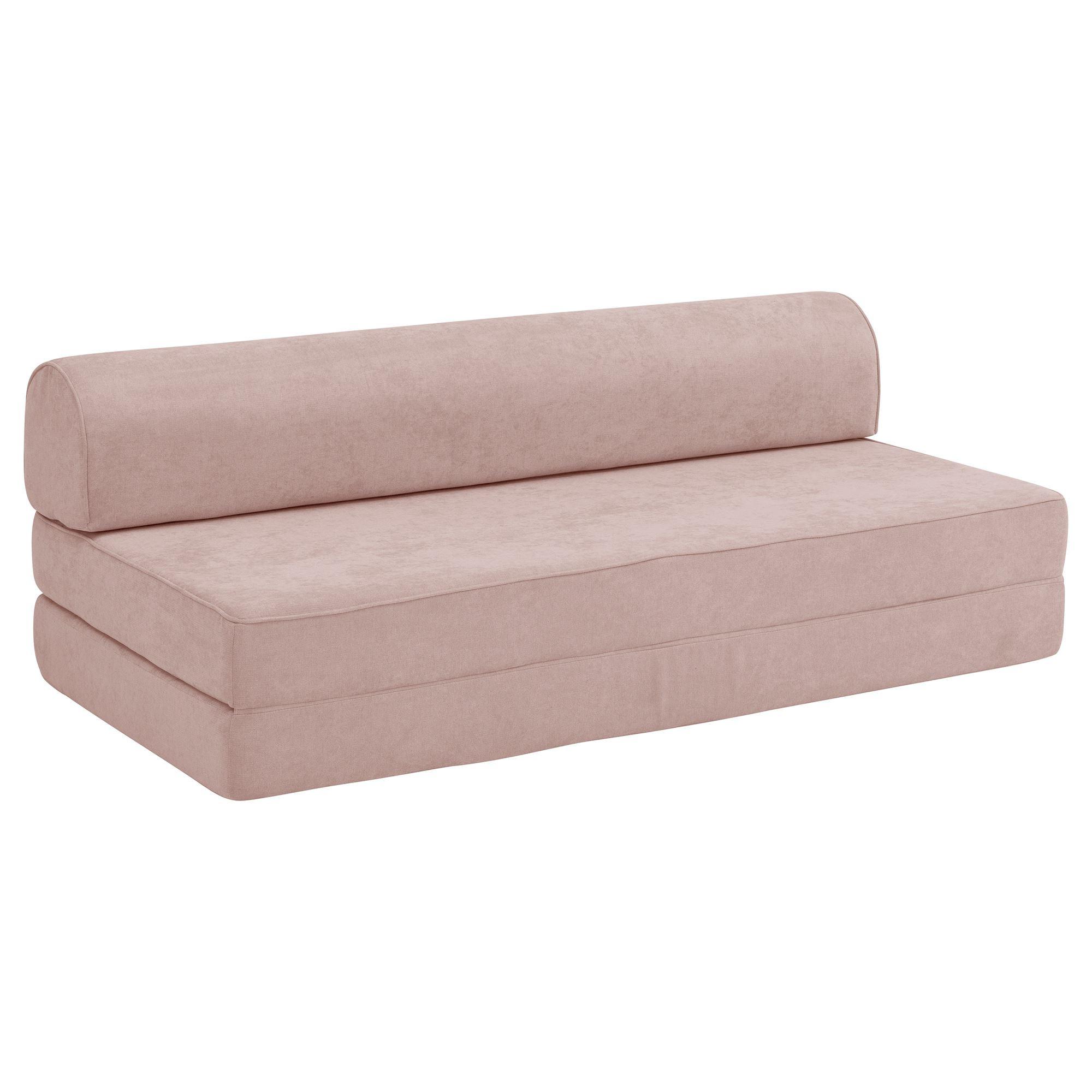 FALTSOFA Katusha Flachgewebe rosé - Rosa, Kunststoff (80/57/160cm) - 58aufmkessel