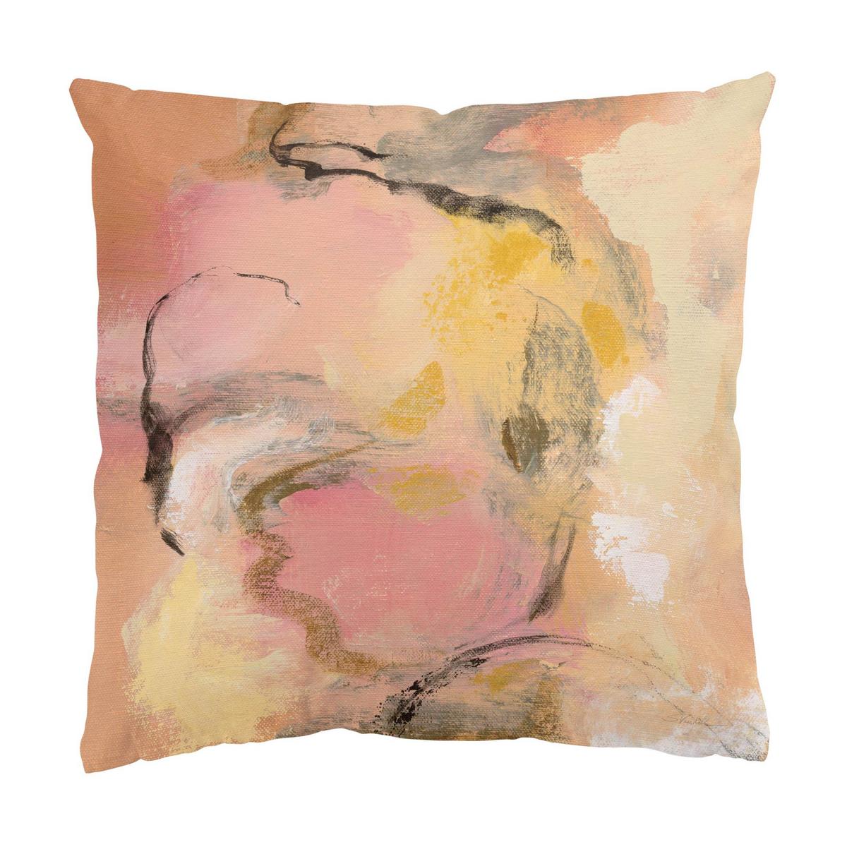 DEKOKISSEN 2er-Set Pfingstrosen-Aroma Duo 40/40 cm - Rosa, Textil (40/40cm) - Bilderwelten