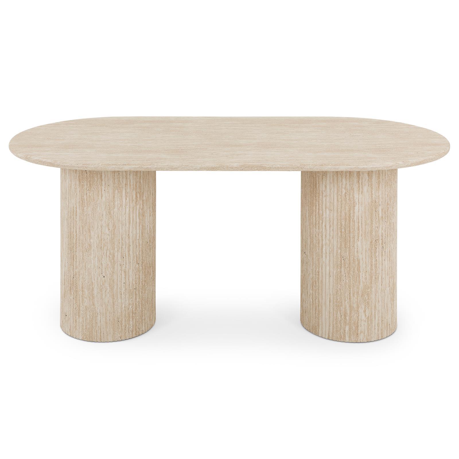 ESSTISCH TEVELI beige - Beige, Holzwerkstoff (90/180/76cm) - IDIMEX