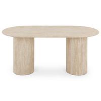 ESSTISCH TEVELI beige - Beige, Holzwerkstoff (90/180/76cm) - IDIMEX