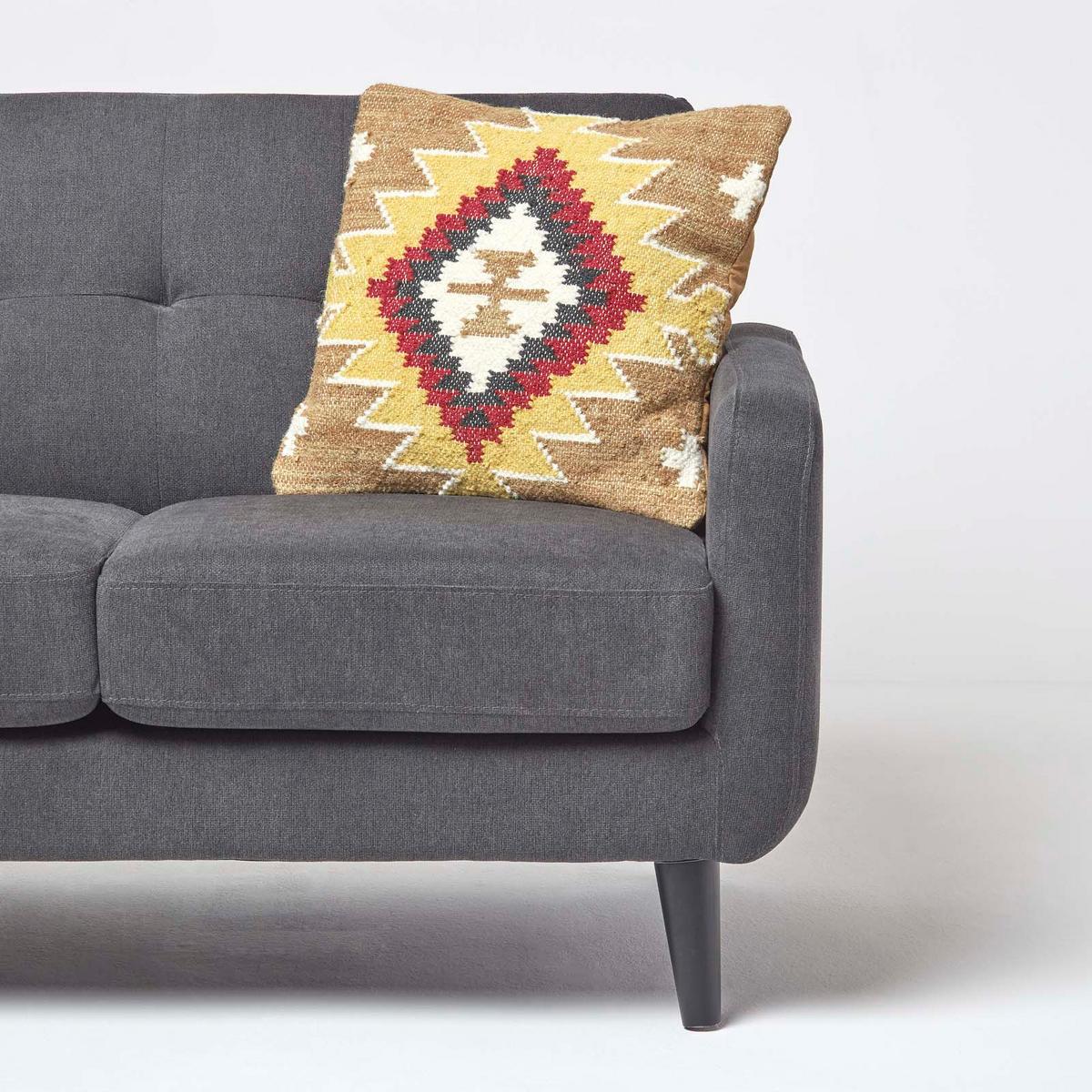 KELIM-KISSEN Jaipur 45/45 cm - Multicolor, Textil (45/45cm) - Homescapes