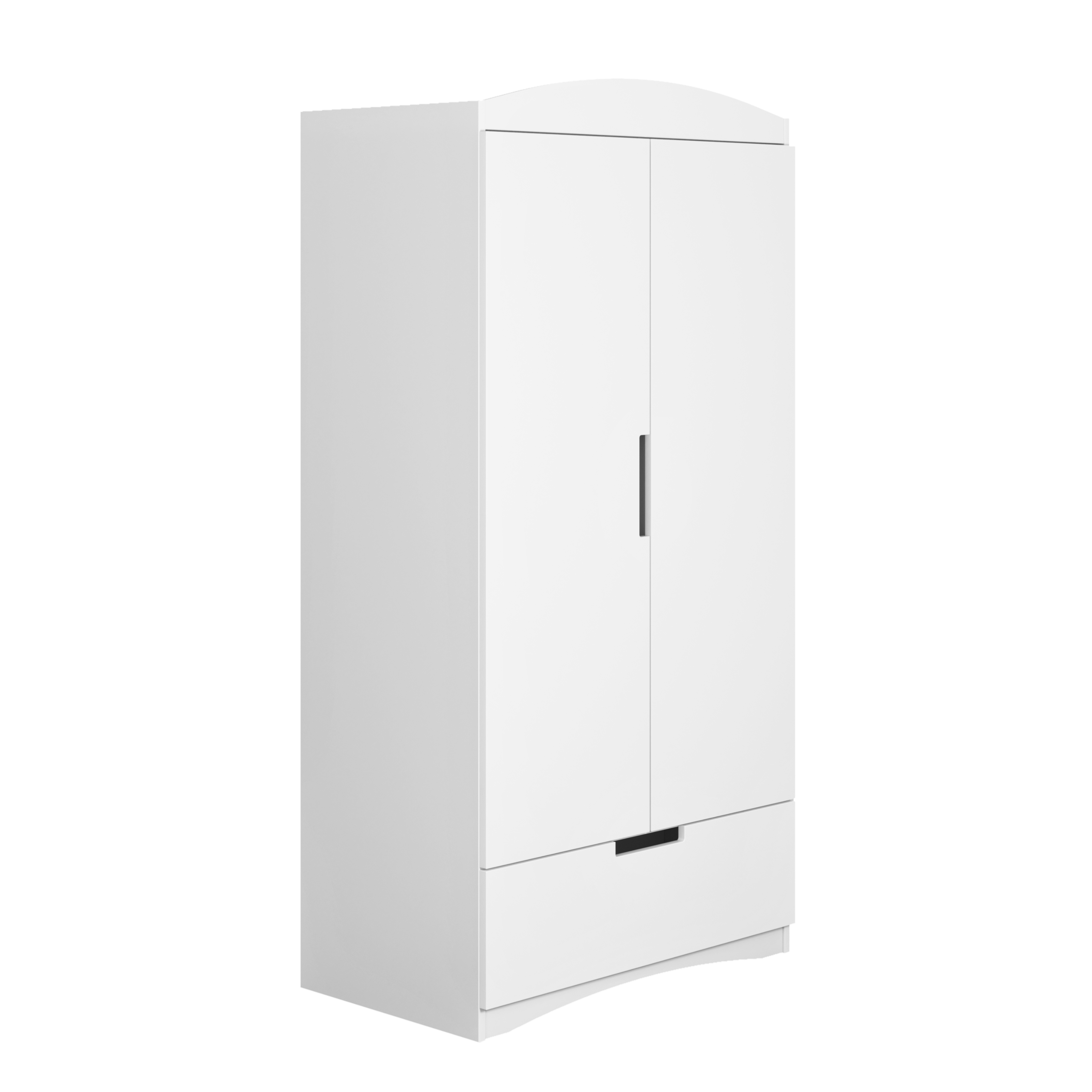 KINDERKLEIDERSCHRANK Classic - Weiß, Holzwerkstoff (36/187/90cm) - RAUMHIRSCH FURNITURE