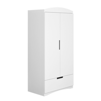 KINDERKLEIDERSCHRANK Classic - Weiß, Holzwerkstoff (36/187/90cm) - RAUMHIRSCH FURNITURE