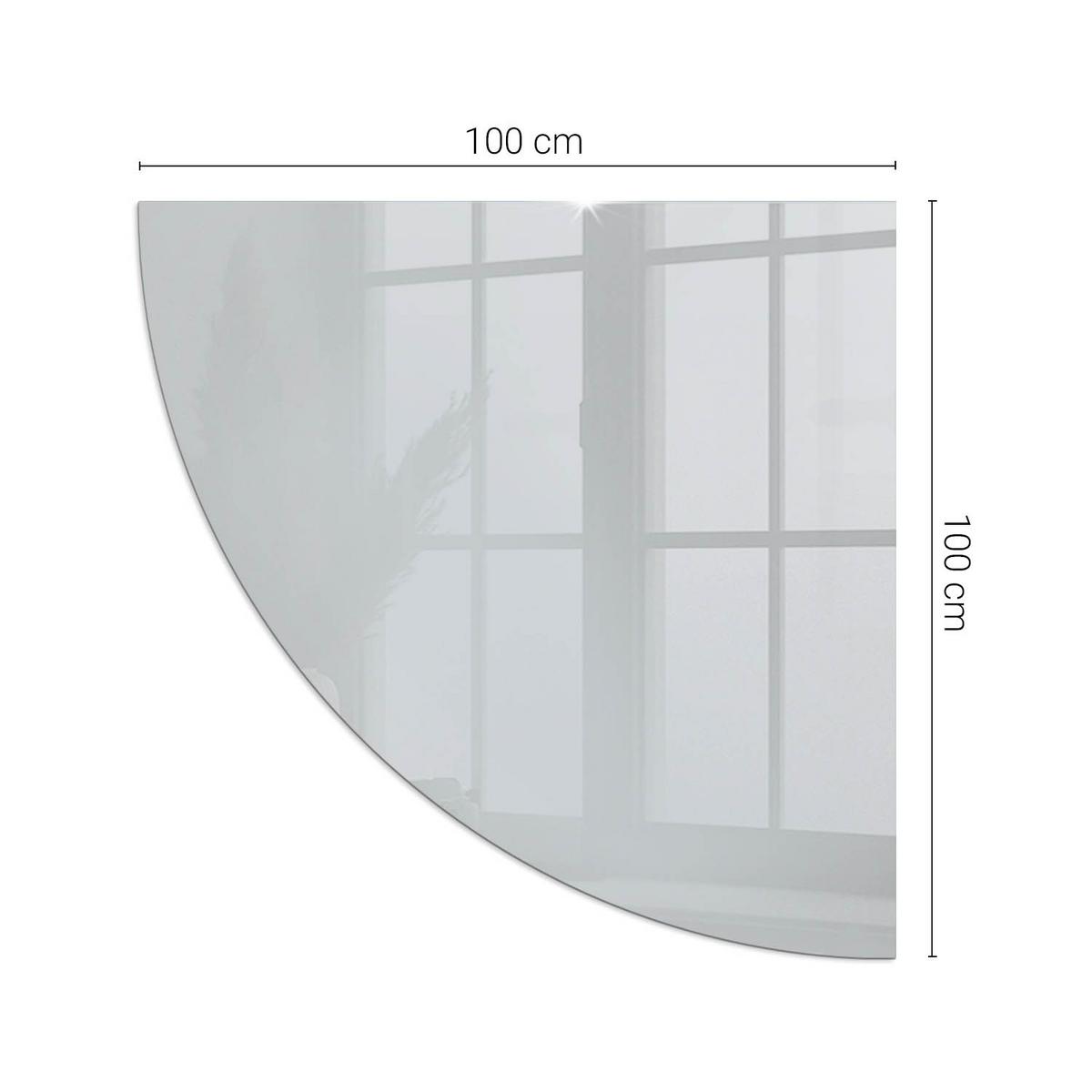 GLASPLATTE für Kamin 100x100 cm - Grau, Glas (100/100/0.4cm) - TULUP
