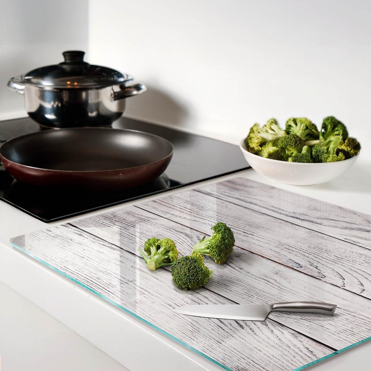 GLASPLATTE 60x52 cm Holzwand - Beige, Glas (60/0.4/52cm) - TULUP