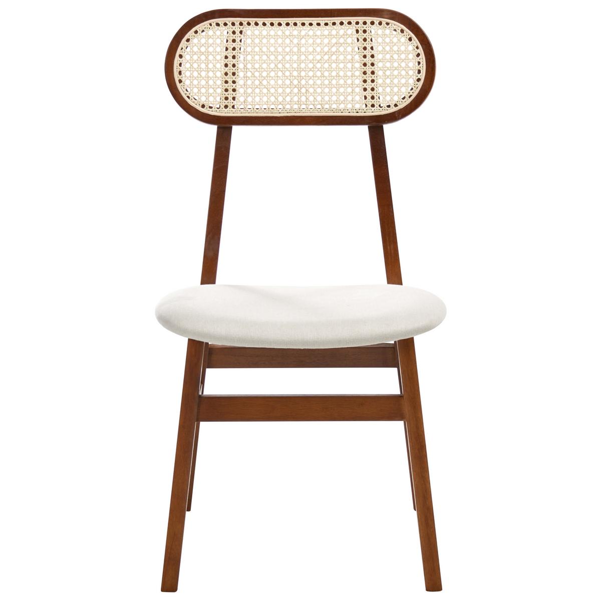 ESSZIMMERSTUHL 2er-Set Holz Braun/Hellbeige Fallon - Beige, Holz (47/90/50cm) - Beliani